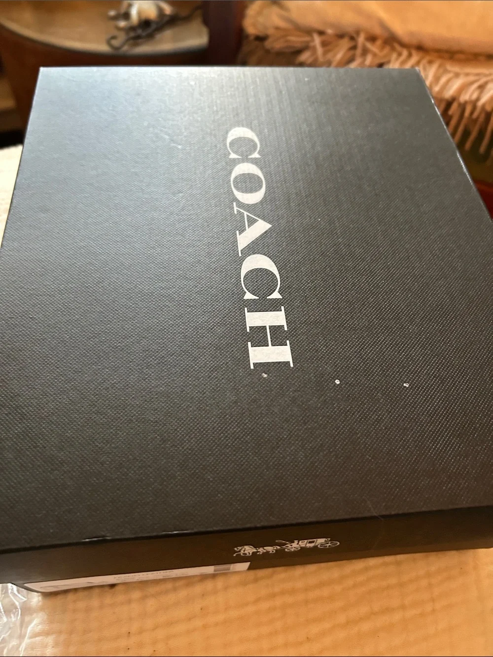 Coach Black Platform Thong Sandals New in Box